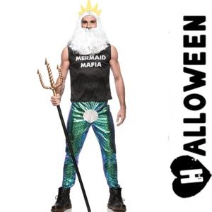 NEW- Men’s Mermaid Mafia Costume- Halloween